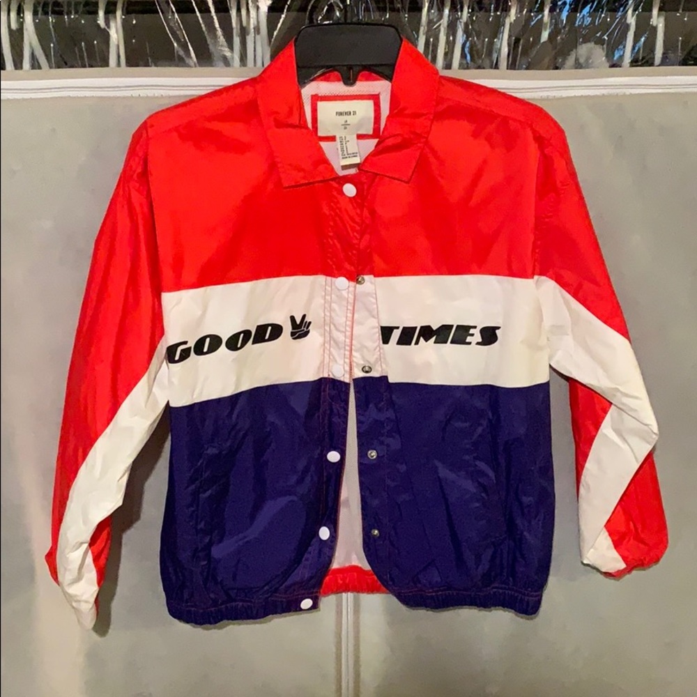 Forever 21 Women’s Good Times Windbreaker